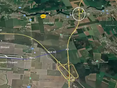 Imagine satelit teren vanzare cumparare Moara Vlăsiei Ilfov